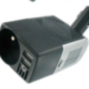 BYGD Convertisseur 12v 150W, Prise Allume Cigare Transformateur de Tension  avec 2 Ports USB et 2 Prises EU Electrique pour Auto, Phone, Tablette
