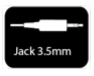Connexion jack 3.5 universelle
